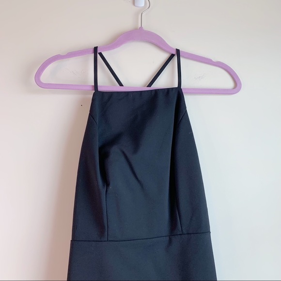 NWT BY THE WAY x REVOLVE Fiona Racerback Midi Dress Black Small Spandex Stretch - Picture 4 of 10